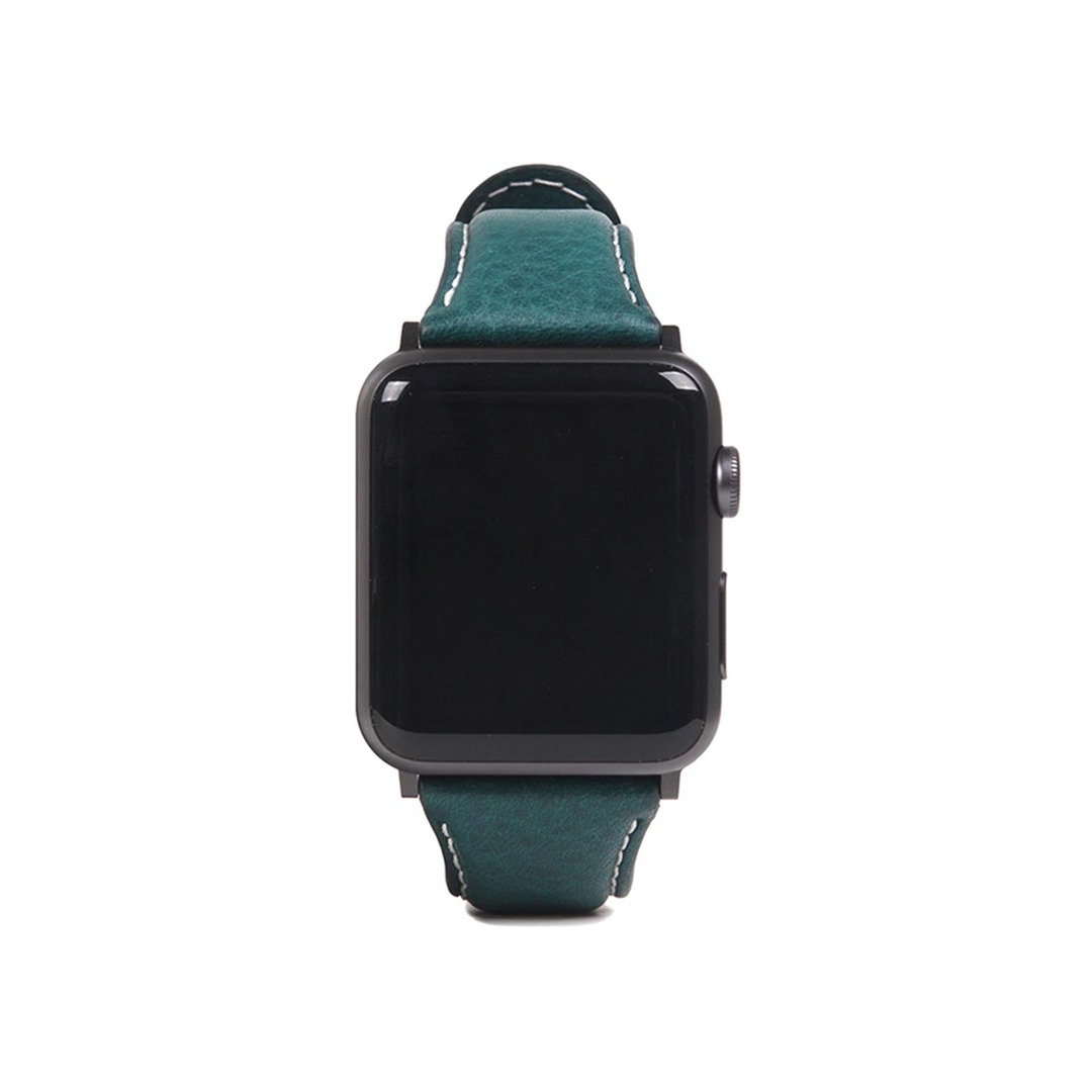 SLG Design D6 Apple Watch 42/44/45mm tengerkék bőrszíj
